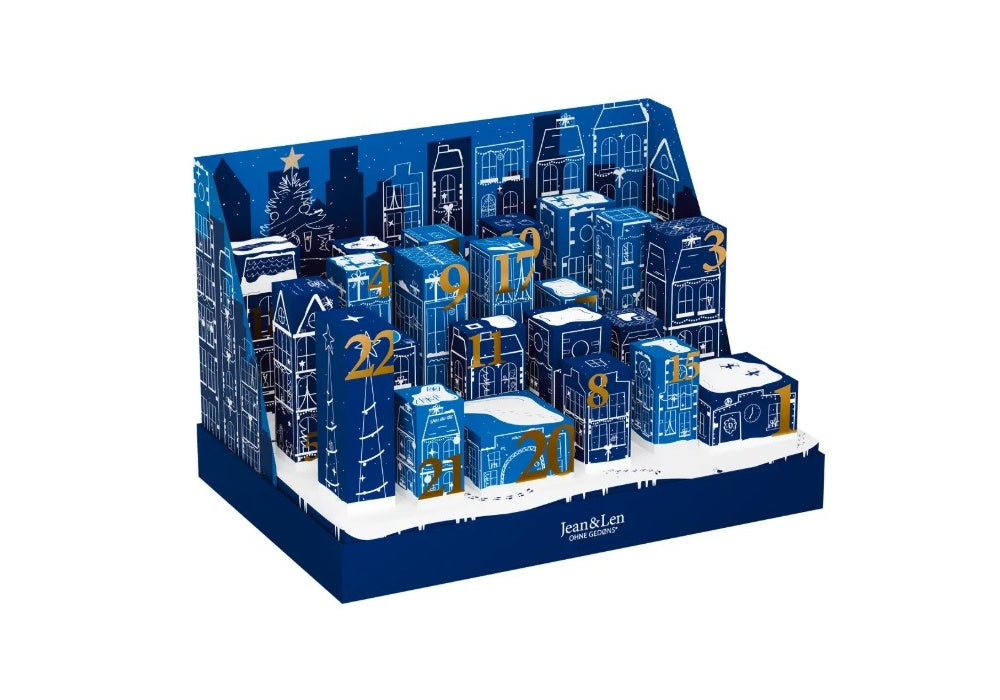 Jean & Len Adventskalender – 24 Tage voller Pflege, Duft & Wohlgefühl